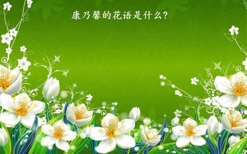 康乃馨的花语是什么?